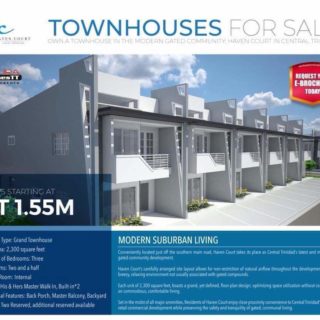 Cunupia Townhouses FOR SALE