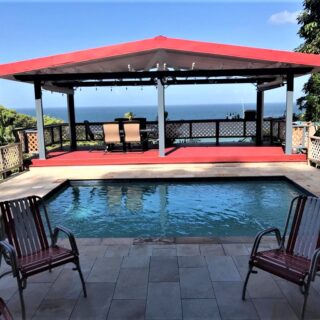 PARIA MAIN ROAD, BLANCHISSEUSE – House for Sale with pool and amazing sea views – $4.2M neg
