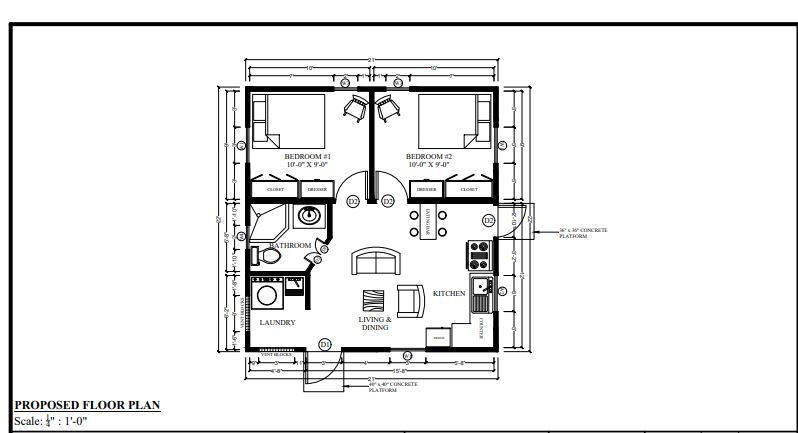 2-Bedroom Starter homes – Ready to be built $381,700 (Land not included)