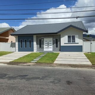 Gated, single storey, 3 bedrooms, 2 baths, ultra modern Trincity house for sale.