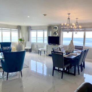 TOTALLY UPGRADED AND BEAUTIFULLY FURNISHED MODERN 2 BEDROOM,2 BATHROOM BAYSIDE TOWERS WITH OCEAN VIEWS- COCORITE, WESTMOORINGS, POS
