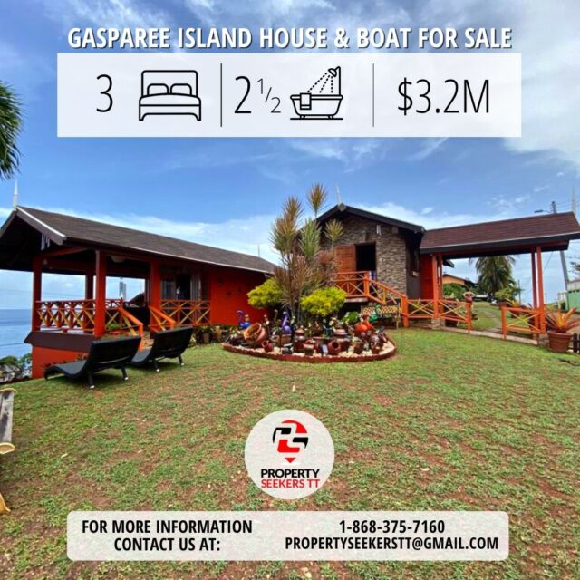 Gasparee Island Home and Boat for Sale