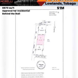 Smith’s Drive, Lowlands, Tobago – LAND FOR SALE