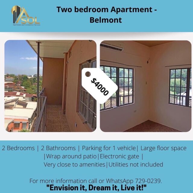 Two bedroom apartment- Belmont