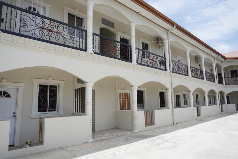 Newly built apartments in Aranguez, Neem Bird Court