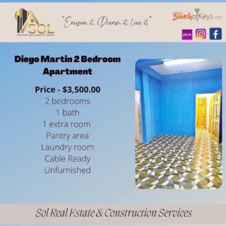 Two bedrooms apartment – Diego Martin