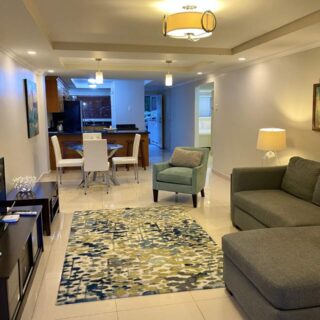 FULLY FURNISHED 2 BEDROOM, 2 BATHROOM APARTMENT FOR RENT-THE MEADOWS-LONG CIRCULAR – POS