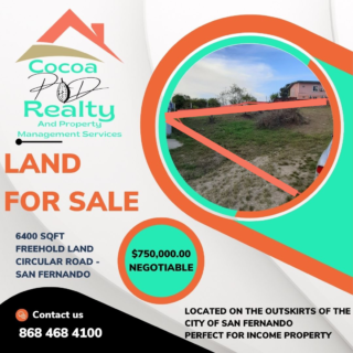 Land for Sale at Circular Road, San Fernando