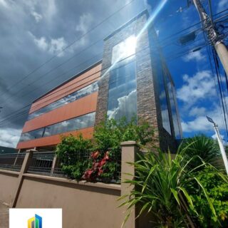 Wrightson Road and Luis Street in Port of Spain.Modern Commercial Building