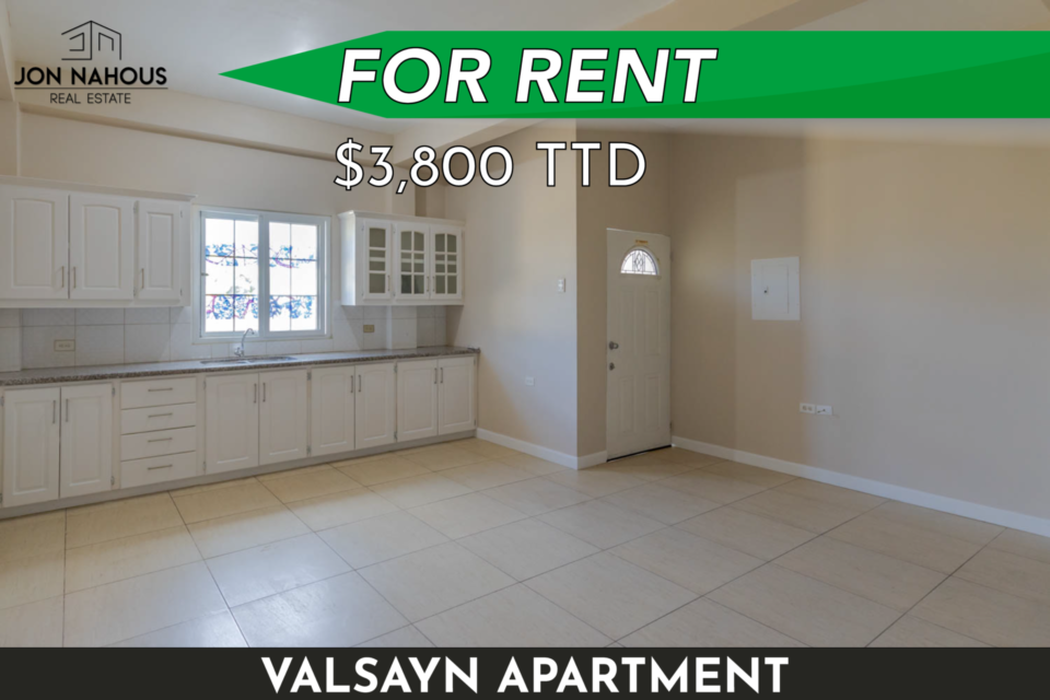 Valsayn Apartment for Rent: 1 Bed, 1 Bath, Unfurnished