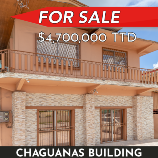 Chaguanas Building for Sale: 2 Storey, 4 Bed, 2 Bath, Unfurnished