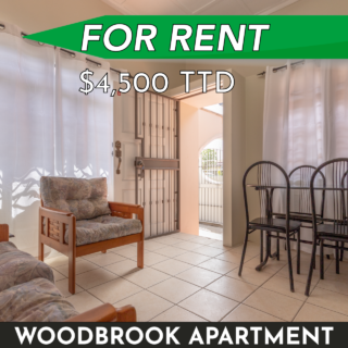 Woodbrook Apartment for Rent: 1 Bed, 1 Bath, Fully-Furnished