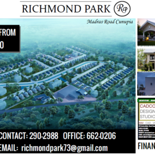 Land for Sale – Richmond Park, Cunupia