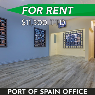 Port of Spain Office for Rent: 1,200 Sq.Ft.