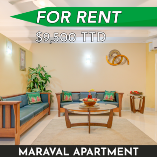 Maraval Apartment for Rent: 3 Beds, 2 Baths, Fully-Furnished