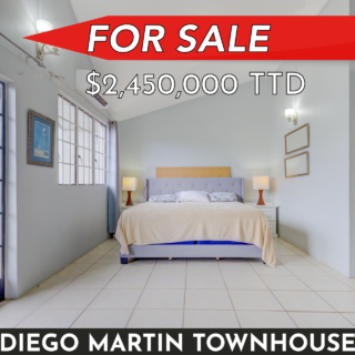 Diego Martin Tri-level Townhouse for Sale: 3 Beds, 2.5 Baths, Fully-Furnished