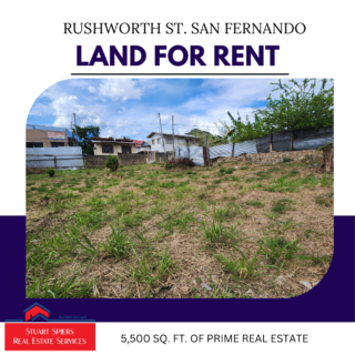 Prime Land for RENT – Rushworth Street San Fernando