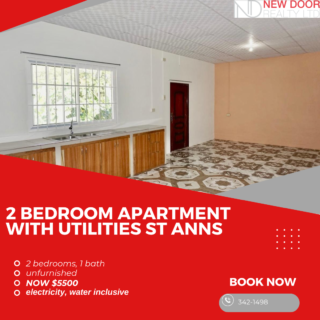 St Ann’s 2 bedroom apartment with utilities