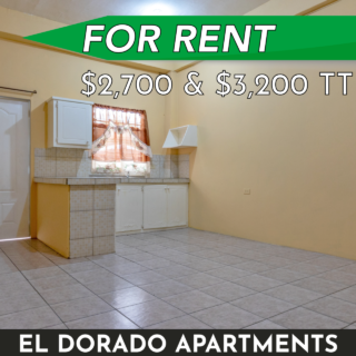 El Dorado Apartment for Rent: 1 Bed, 1 Bath, UF/FF