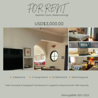 FOR RENT SPANISH COURT  USD$3,000.00