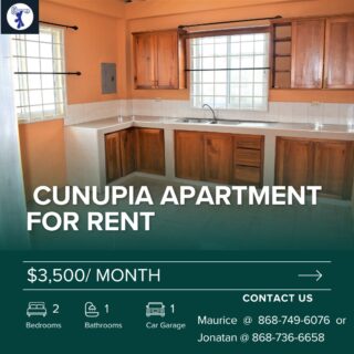 Cunupia 2 bedroom Apartment for Rent !!