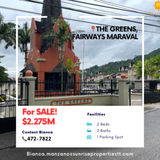 Maraval – THE GREENS in Fairways Penthouse For Sale