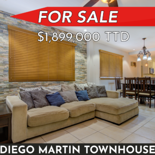 Diego Martin Townhouse for Sale: 3 Beds, 2.5 Baths, 1,335 Sq.Ft.