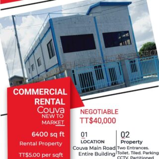 COUVA COMMERCIAL SPACE FOR RENT