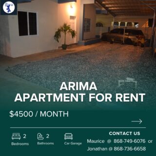 Arima 2 Bedroom apartment for Rent !!