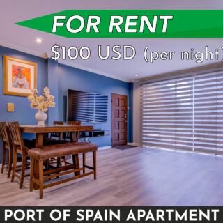 Port of Spain Apartment for Rent: 2 Beds, 1 Bath, FF