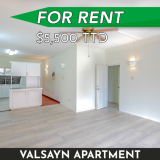 Valsayn Apartment for Rent: 2 Beds, 1 Bath, UF