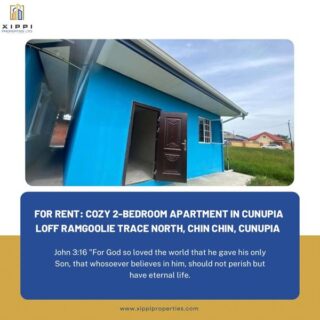 Cozy 2-Bedroom Apartment in Cunupia For Rent-$3,500 Monthly