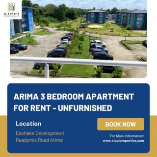 🏡 ARIMA 3 BEDROOM APARTMENT FOR RENT – SEMI FURNISHED 🏡-$6,200.00 Monthly