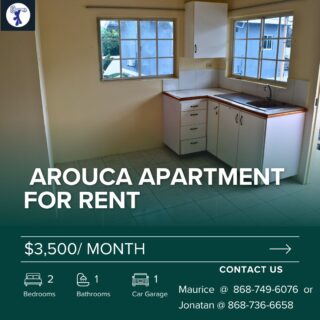 Arouca 2 bedroom Apartment for Rent !!