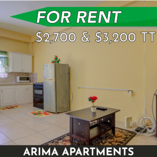 Arima Apartments for Rent: 1 Bed, 1 Bath, FF/UF