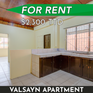 Valsayn, Bamboo #1 Apartment for Rent: 1 Bed, 1 Bath, UF