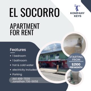 El Socorro 1 bedroom Apt for Rent