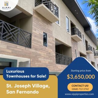 3 Bedroom Luxurious San Fernando Townhouses for Sale