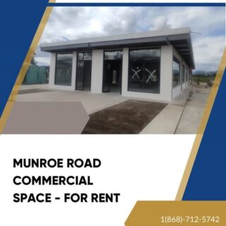 🏠MUNROE ROAD COMMERCIAL SPACE – FOR RENT ($15. Per square ft.)