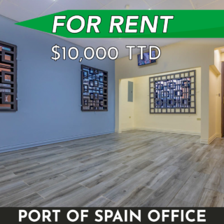 Port of Spain Office for Rent: 1,200 Sq.Ft