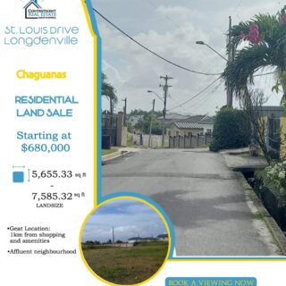 Land-St. Louis Drive, Longdenville, Chaguanas