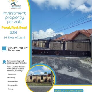 Land for Sale – Penal, Rock Road