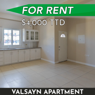 Valsayn Apartment for Rent: 1 Bed, 1 Bath, UF