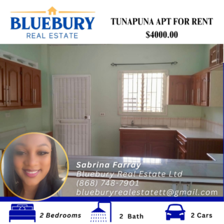 Tunapuna Apartment for Rent – $4000